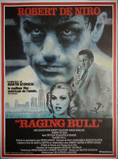 RAGING BULL Affiche Cinéma Originale ROULEE 53x40 Movie Poster DE NIRO R1990
