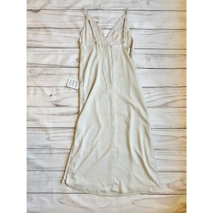 ASOS Abito Midi Cami Slip Grigio Pietra Taglia 2 Nuovo con etichette - Foto 1 di 11