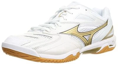 Zapatos de bádminton Mizuno WAVE FANG PRO 71GA1700 blanco x dorado US10 Foto 1 de 4