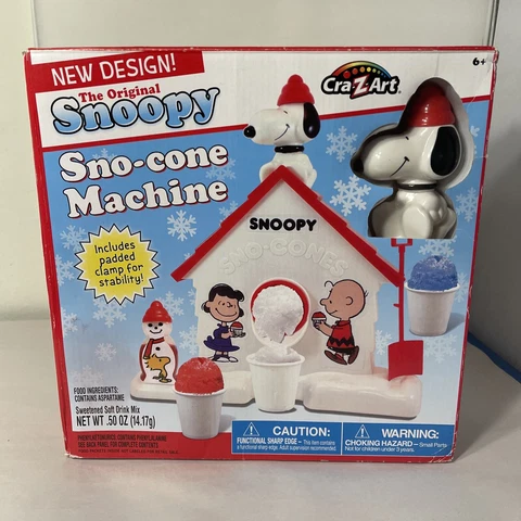 CraZArt New Design Original Snoopy Sno-Cone Machine Snow Cone Maker Peanuts New Cover