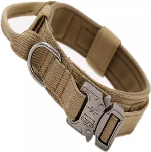 AXINOUDA Collare Tattico per Cani Regolabile Con Maniglia Di Comando, Collare Mi - Foto 1 di 12