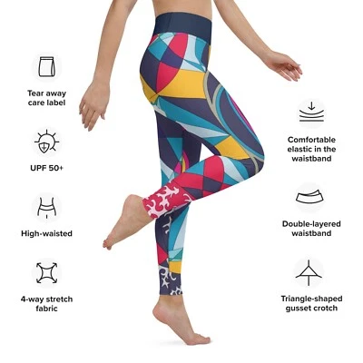 Mujeres Todo Estampado Leggings Ropa Activa Calle, Gimnasio, Yoga Color Patrón - Todas las Tallas Foto 1 de 4