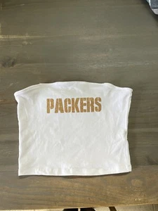 Women’s NEW Greenbay Packers Crop top Football Sports NFL Cropped Tube Top - Picture 1 of 1