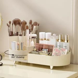 Makeup Organizer Countertop Rotating Makeup Organizer for Vanity Large Capacity - Picture 1 of 7