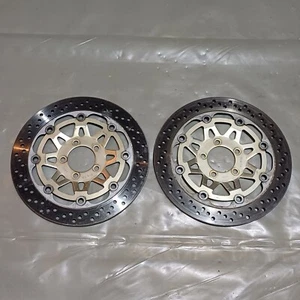 KAWASAKI KR1S KR1-S 1990 -92 FRONT BRAKE DISCS ROTORS 4.25MM - Picture 1 of 10