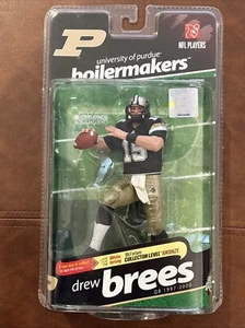 McFarlane Sports NFL Drew Brees University of Purdue Boilermakers 2010 - Imagen 1 de 2