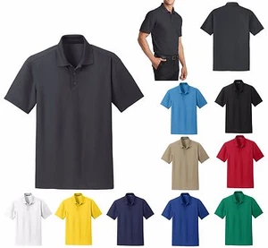 MEN'S PERFORMANCE SHORT SLEEVE, MOISTURE WICKING, ODOR BLOCK, POLO SHIRT, XS-4XL - Picture 1 of 12