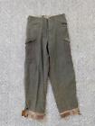 vintage 32x32 swedish WWII army pants WOOL sweden military 1940 trousers winter