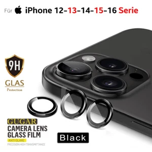 Für iPhone 12 13 14 15 Mini Plus Pro Max - Kamera Schutzglas Schwarz Panzerfolie - Bild 1 von 228