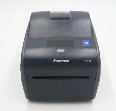 Intermec PC43D Thermal Label Printer - USB, Ethernet, PC43DA01000202, with PSU - Image 1 of 4
