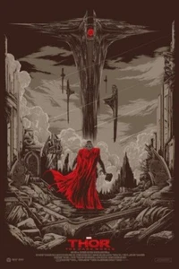 Póster de película de Thor El Mundo Oscuro Ken Taylor Mondo estampado artístico cinematográfico de Marvel cómics - Imagen 1 de 1