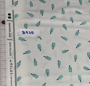 Summer Side Blue Smile Popsicles Art Gallery Cotton Quilt Craft Fabric Half Yard - Picture 1 of 2