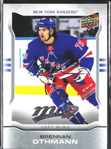 24-25 Upper Deck MVP #MR-20 Brennan Othmann 10th Anniv. Silver Script Rangers - Picture 1 of 2