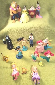 18 VTG Disney Princesses Lot-PVC Figures/Cake Toppers-Mattel-McDonalds-Nice LL12 - Picture 1 of 12