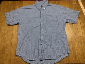 Eddie Bauer Herrenhemd Größe Large blau kariert Knopfleiste  - Bild 1 von 6