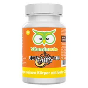 Beta Carotin Kapseln - 30mg / 50.000 i.E. pro Kapsel ohne Zusätze - Vitamineule - Bild 1 von 5
