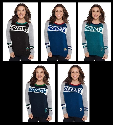 Touch NBA Team Spirit Sweater, Nuggets, Mavericks, Grizzlies, Hornets, 76ers Cover