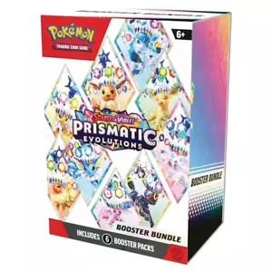 ✅ Pokemon TCG Prismatic Evolutions Booster Bundle (6 Packs) ✅IN HAND✅ SEALED✅ - Picture 1 of 3
