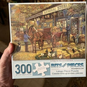 Bits and Pieces 300-pc Jigsaw Puzzle “A VISIT TO THE GENERAL STORE” - Picture 1 of 2
