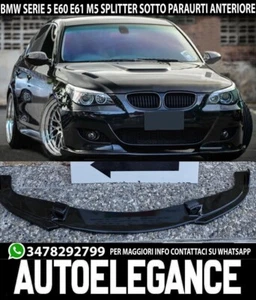 UNTER FRONTSTOßSTANGE, GEEIGNET FÜR BMW 5ER E60 E61 M5 SPLITTER ABS SCHWARZ - Bild 1 von 12