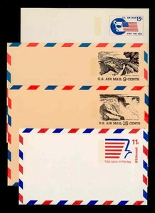 UXC11-28, MINT AIRMAIL POSTAL CARDS (17) - Picture 1 of 5
