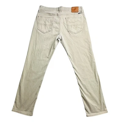 Lucky Brand 121 Slim Jeans Mens 34x29 Beige Casual Everyday Denim Pants - Image 1 of 4
