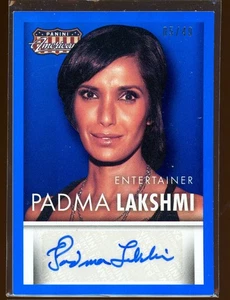 2015 Panini Americana Signatures S-PL Padma Lakshmi Auto Blue #/49 Autograph - Bild 1 von 2