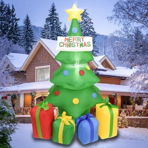 5FT H Christmas Inflatable Tree with Inflatable Gifts Boxs, Blow Up Christmas... - Bild 1 von 6