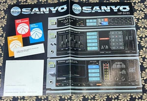 1984/85 Disco Era Sanyo Audio Hi-Fi Stereo Catalog System Turntable Brochure AD - Picture 1 of 8