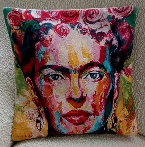Housses de coussins de 40x40 cm ornées de Frida Kahlo Fait Main - Bild 1 von 1