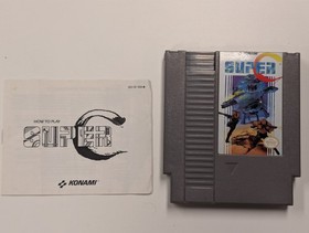 Super C &ndash; NES Cartridge and Manual &ndash; Tested & Working!