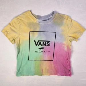 Vans Women's Multicolor Tie Die Crew Neck Short Sleeve Top Size Small - Picture 1 of 6