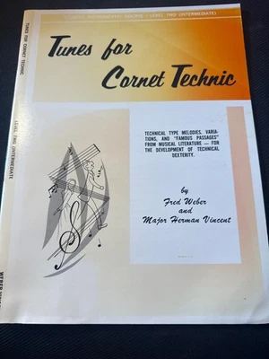 Tunes for Cornet Technic Level Two Intermediate by Fred Weber Music Book - Image 1 of 3