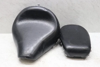 2004-2016 Yamaha V Star 650 Front & Rear Seat Saddle Driver & Passenger STUDDED - Image 1 of 4