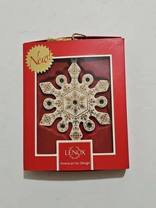 Lenox China Jewels Snowflake Jeweled Ornament in Original Box - Bild 1 von 3
