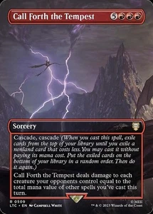 Call Forth the Tempest - Foil Extended Art LTC NM MTG - Picture 1 of 1