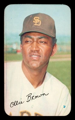 1970 Topps Super Set-Break No 36 Олли Браун без резерва как новый *GMCARDS* - Изображение 1 из 2