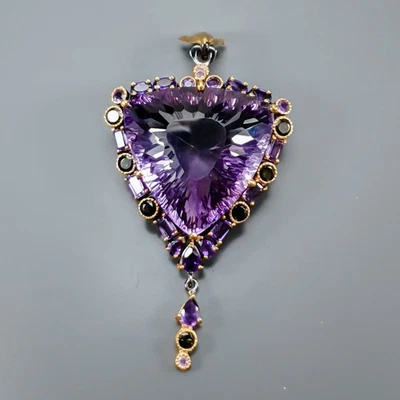 Joyería 85 ct+ Colgante Amatista Natural Plata de Ley 925/NP52271 Foto 1 de 4