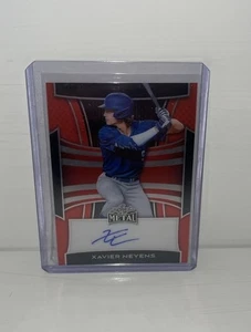 2025 Leaf Metal Xavier Neyens RC Rookie Red Autograph /15 #BA-XN1 Astros - Bild 1 von 2