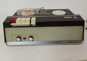 Philips Stereo Portable Reel to Reel Recorder Vintage TURNS ON not fully tested - Picture 1 of 24