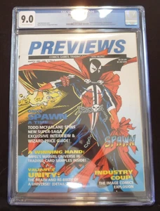 CGC 9.0 Diamond Previews Catalog: March 1992 Vol. II No.3 1ST SPAWN W/THE CROW!! - Picture 1 of 3