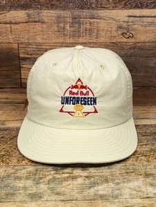 Red Bull Unforeseen Spring Break Forever Pale Yellow Nylon Snapback Hat - Picture 1 of 12