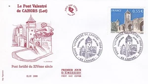 Frankreich 2008 FDC Le Pont Valentré, Cahors yt 4180 - Imagen 1 de 1