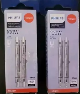 Philips 100W 120V Clear RSC Base T3 Work Light & Security Bulbs 2 Boxes - Picture 1 of 1