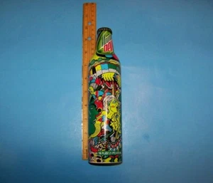 Mountain Dew Unopened Aluminum Bottle Vintage 2008 Green Label Art by Anderson - Picture 1 of 6
