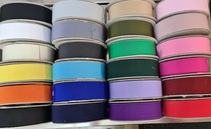 40mm Wide Flat Soft Elastic 20 Colours Listed - Picture 1 of 35