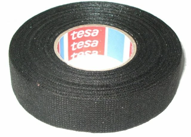 tesa 51608 Adhesive Cloth Fabric Tape - Black