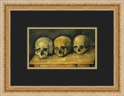 Paul Cezanne Las Tres Calaveras Estampado Enmarcado Personalizado Foto 1 de 2