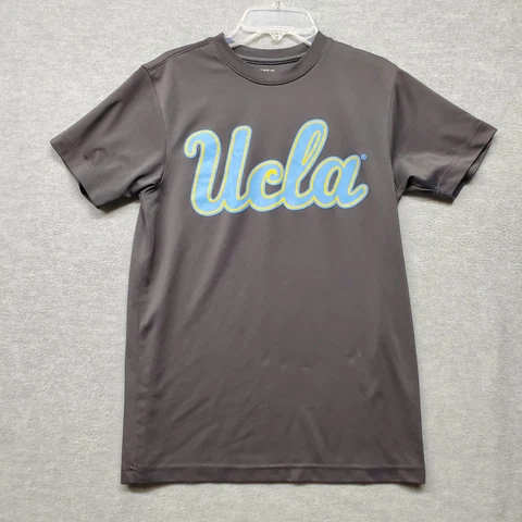 UCLA Women Top Small Gray Graphic Colosseum Athletics T-Shirt READ Cover