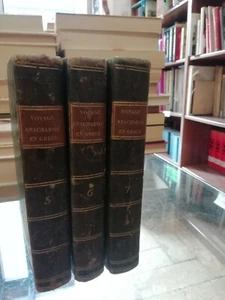 Voyage de jeune anacharsis en Grece - à Paris, 1792 - 3 tomes( 5,6,7) - Foto 1 di 4
